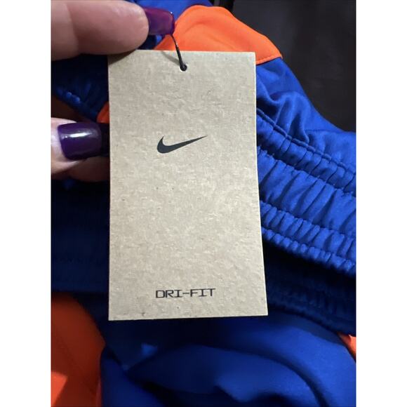 Nike New York Knicks NBA Pregame Warmup Button Sweatpants Blue MEN Size L Tall - Picture 6 of 12